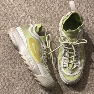 Fila Lime Green Chunky Sneakers